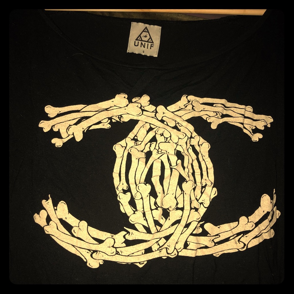 UNIF Chanel Bones Crop Top